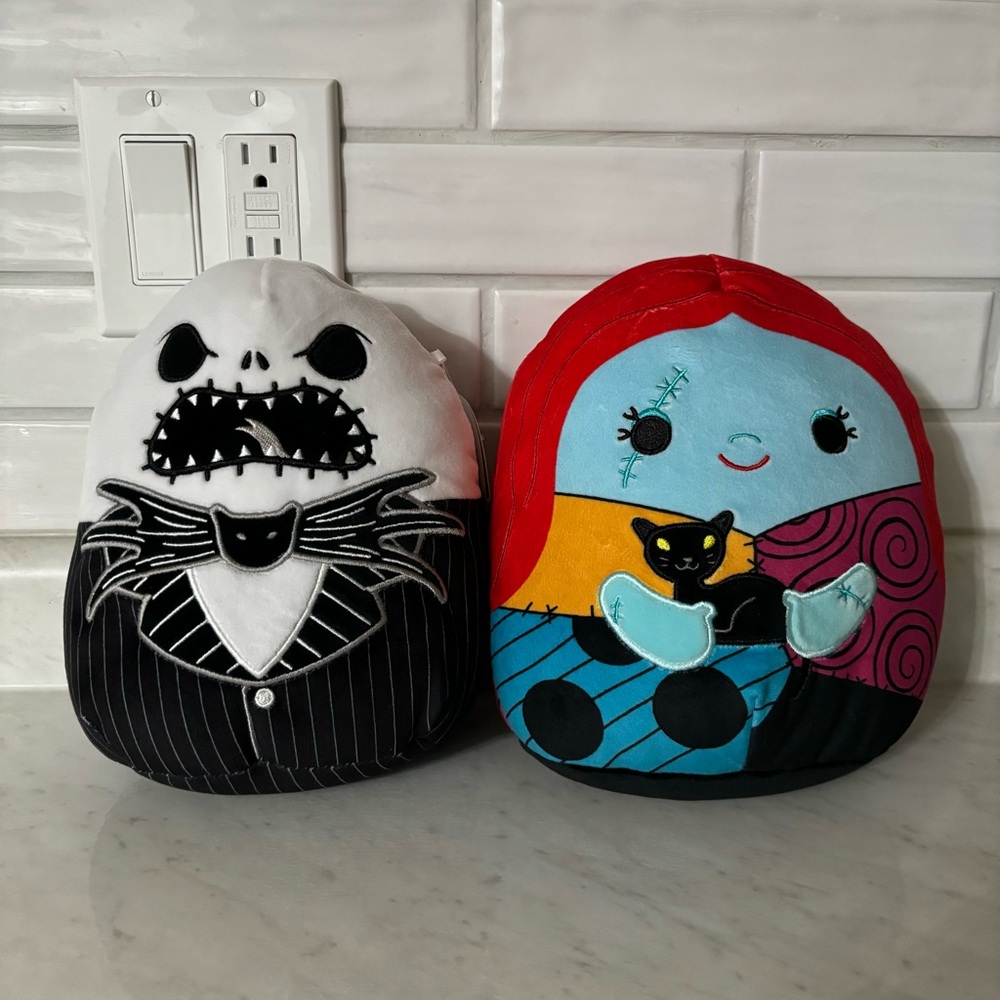 Jack and Sally The Nightmare Before Christmas Squishmallow Set